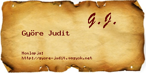 Györe Judit névjegykártya